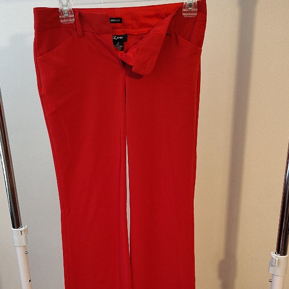 Iz Byer Red Women's Pants